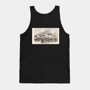 New railway station Epsom Downs 1865 Tank Top